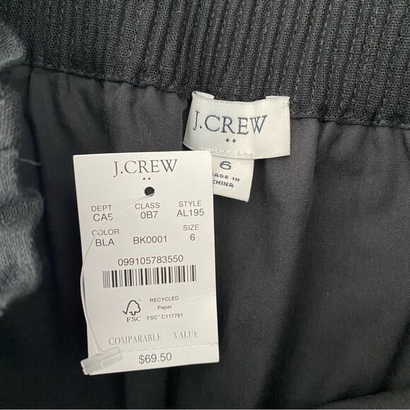 J. Crew NWTs Sidewalk Scallop Linen Cotton Blend Skirt size 6 - Picture 7 of 8
